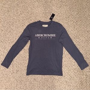 Men’s Abercrombie & Fitch blue long sleeve tee shirt size XS